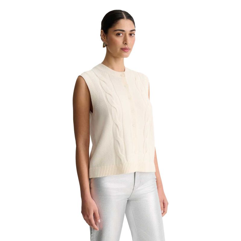 Sportscraft Pearl Chunky Cable Vest image number 6